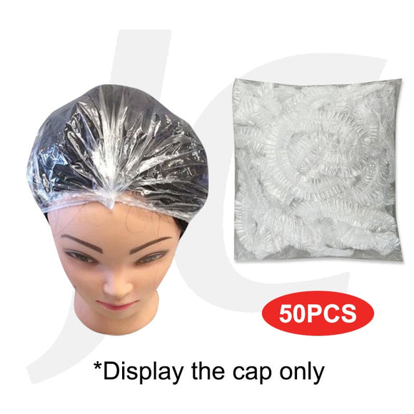 Disposable Shower Cap Clear Medium 50PCS J21CMD