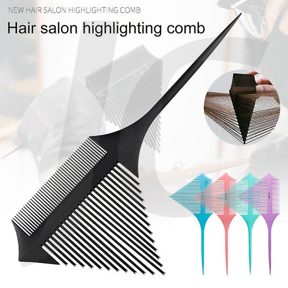 Random Color Pointed Tail Triangle Pick Tinting Comb 1pc J23TTP