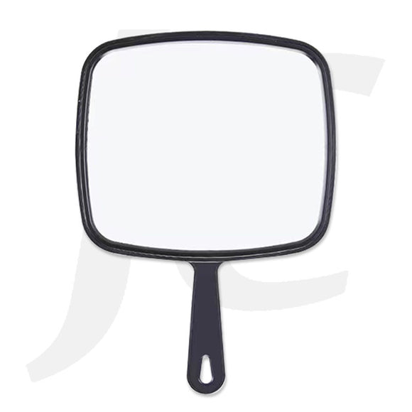 Hand Mirror With Handle Square Black 23x20cm J24BSH