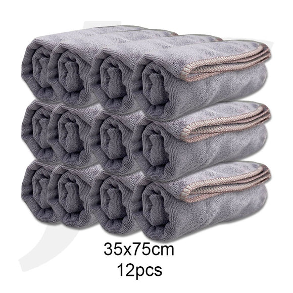 JC Salon Towel Soften Microfiber Lavender Grey 35x75cm 12pcs J26TLD