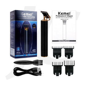 [USB Charger Not Included] KEMEI Professional Oil Head Carving Electric Clipper Trimmer KM-1971 J31CTK