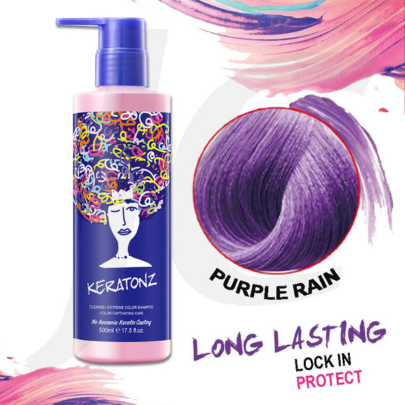 KERATONZ Lock In Shampoo Purple Rain 500ml J11SPR