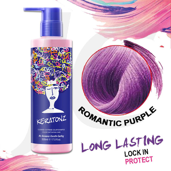 KERATONZ Lock In Shampoo Romantic Purple 500ml J11SRP