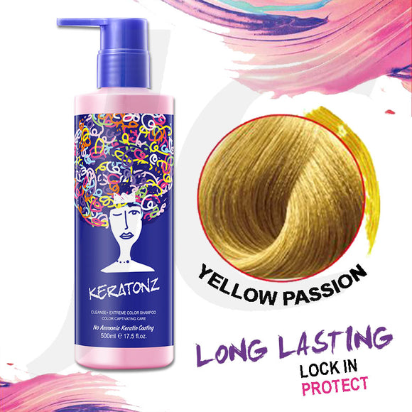 KERATONZ Lock In Shampoo Yellow Passion 500ml J11SYP