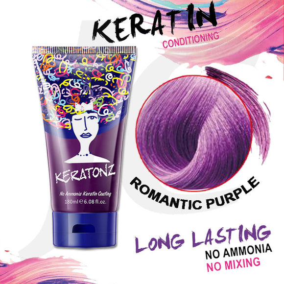 KERATONZ Semi-Permanent Hair Color Romantic Purple 180ml J11KRP
