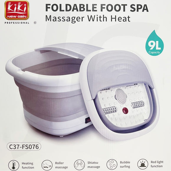 Kiki New Gain Foldable Foot Spa Massager With Heat 9L C37-FS0776 J56FSM