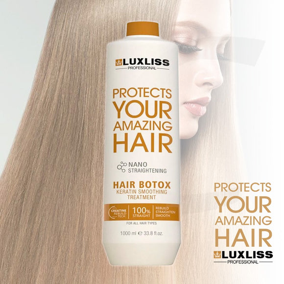 LUXLISS Keratin Hair Botox System Smoothing Treatment 1000ml J16BST*
