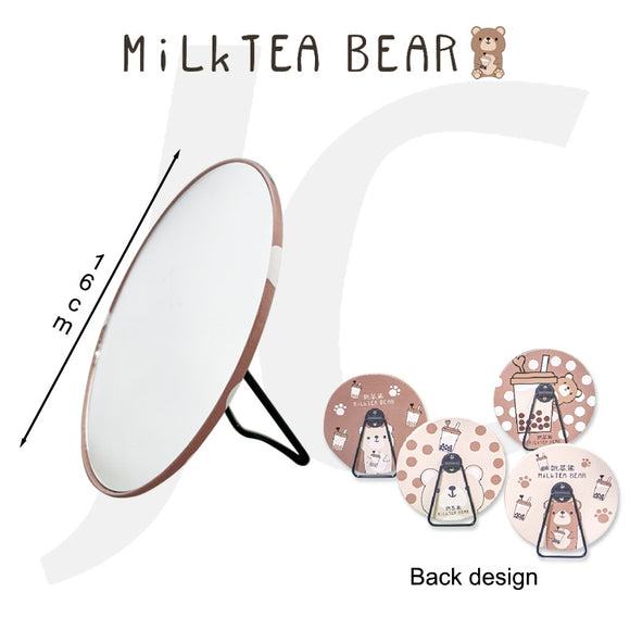 MIlktea Bear Round Table Mirror 16x16cm GX-252 J24TRM