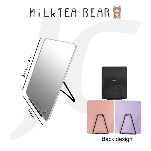 Milktea Bear Rectangular Table Mirror Fashion Gloss 10x14.5cm GX-316 J24GFR