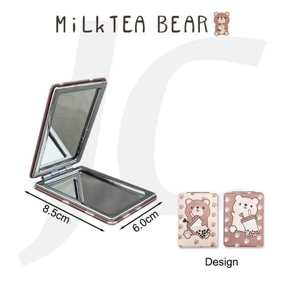 Milktea Bear Makeup Mirror 6x8.5cm GX-025 J24MRA