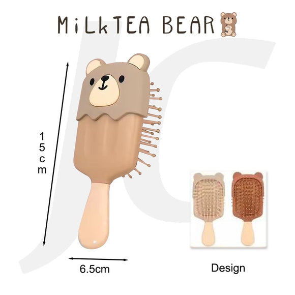Milktea Bear Paddle Comb Ice Block Style 6.5x15cm 3121 J23BSB
