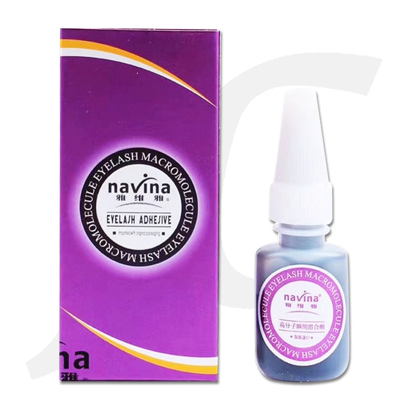Navina Eyelash Adhesive Lash Extension Glue Purple Box Fast Dry Low Irritation  J74NEG