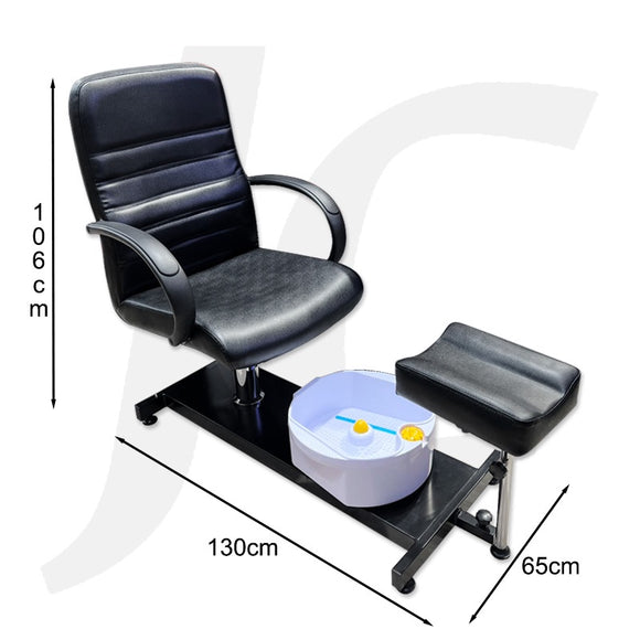 Pedicure Spa Chair With Massage Basin ZYY-01A Black J56WMS