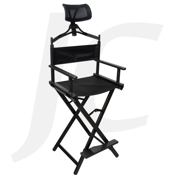 Premium Portable Foldable Makeup Stage Chair Black J34PFM