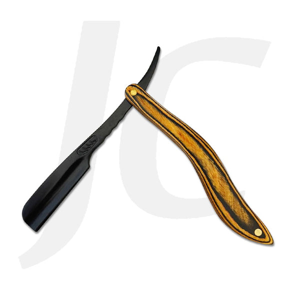 Razor Carrier Black With Wooden Handle Tiger Yellow J25BWT