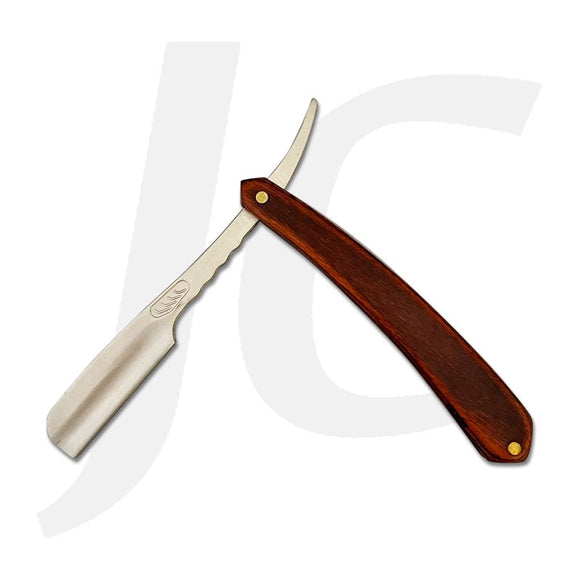 Razor Carrier Silver With Wooden Handle Regular Red J25CRR