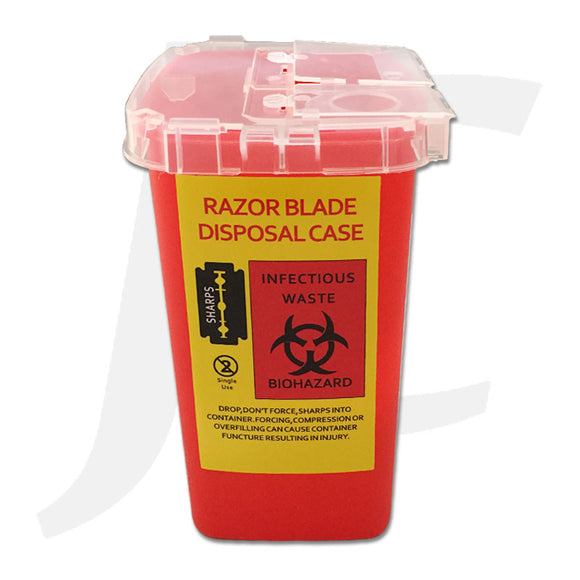 Razor Blade Disposal Case Bin Red J25BBB