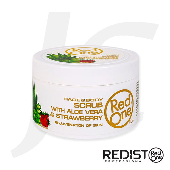 RedOne Facial & Body Scrub Aloe Vera & Strawberry 450ml J62 R72