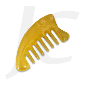 Resin Massage Claw Comb "Goat Horn" Yellow J53CGH