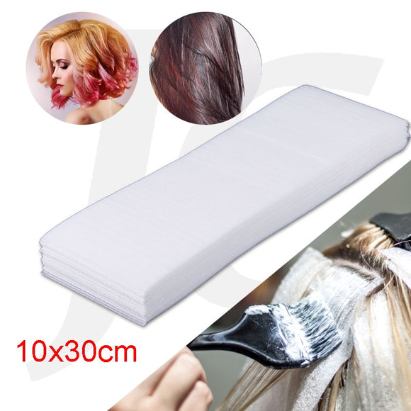 Reusable Foam Hair Wraps Hair Dye Paper 10x30cm 50pcs J22RRT