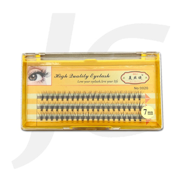Semi Eyelash MSJ Synthetic Mink Yellow Box 0.10C 7mm J71 MJ7