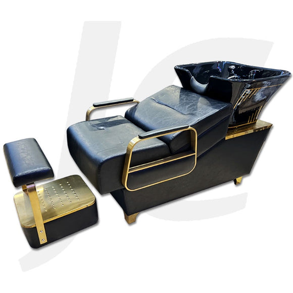 Shampoo Basin Unit Luxury Black Gold Style J34SBU