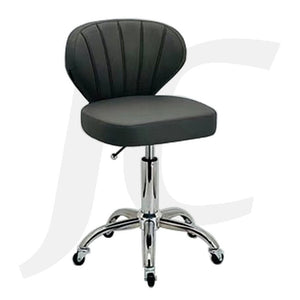 Stool With Shell Back Black 1239-BT J34SWB