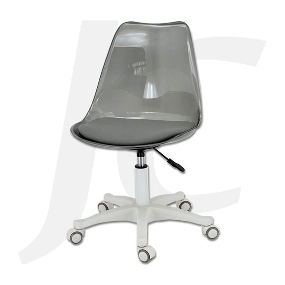 Stool With Transparent Plastic Seat Grey A1523-2 J34SRE
