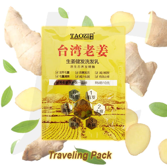 TAOZI Ginger Hair Shampoo Travelling Pack 10g J14TST