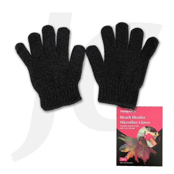 Termax Bleach Blender Microfiber Gloves Black 2PCS J21BMC