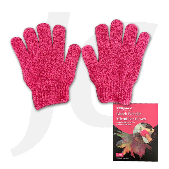 Termax Bleach Blender Microfiber Gloves Pink 2PCS J21GPM