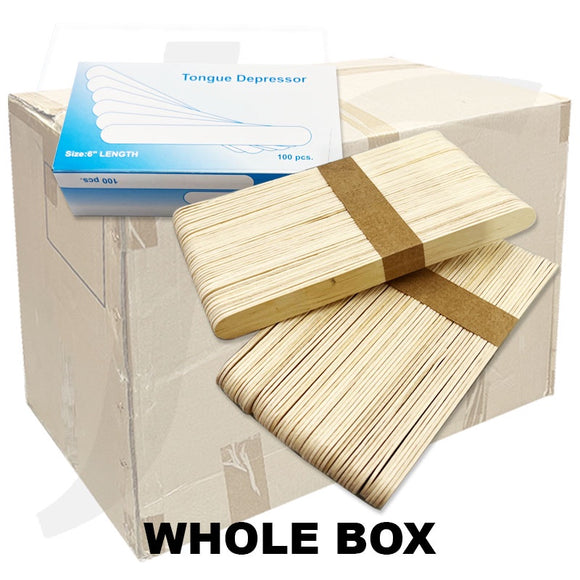 [Wholesale] Whole Box Wooden Wax Spatula Large Tongue Depressor 6 Inches  5000pcs J42TDW