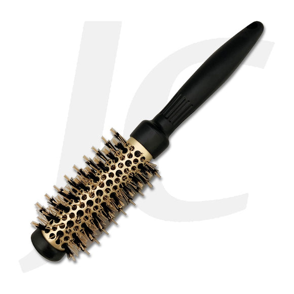 Round Brush With Bristle Black Gold 25mm J23DLA