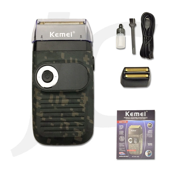 [USB Charger Not Included] KEMEI Shaver Camo Special Edition KM2027 J31CKS