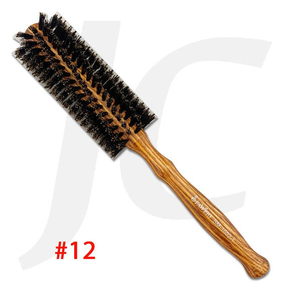 FAWEIO Round Brush Heat Resistant With Wood Handle SM-1602-1 #12 J23S22