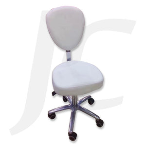 Stool With Large Back Triangle White J24TWW