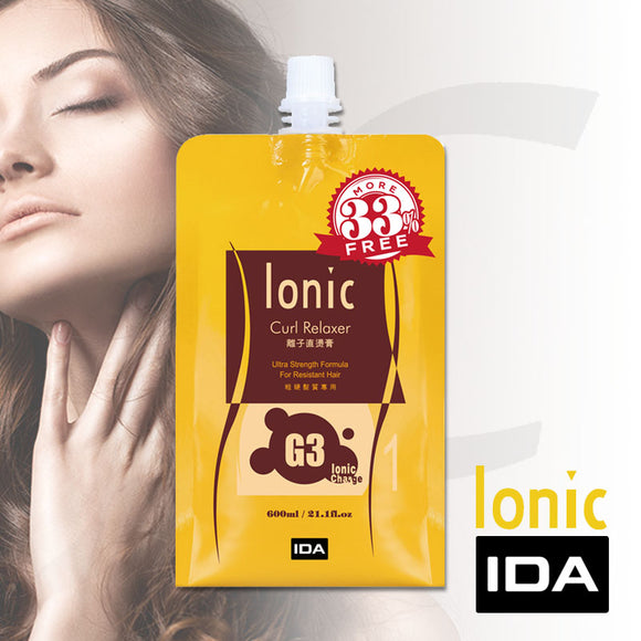 IDA Ionic Curl Relaxer G3 Ultra Strength Formula For Resistant Hair 600ml J15G3