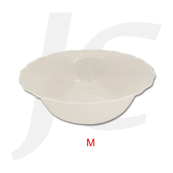 Plastic Medium Bowl Wave Edge Clear J64PMW