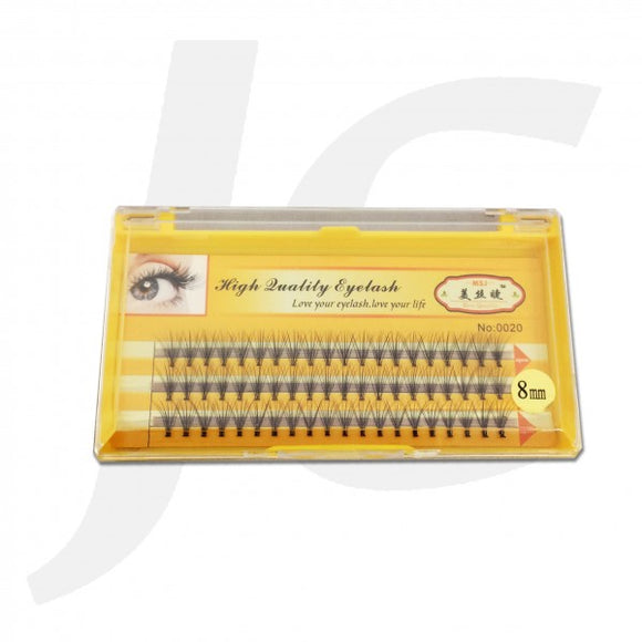 Semi Eyelash MSJ Synthetic Mink Yellow Box 0.10C 8mm J71 MJ8
