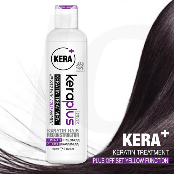 Cynos Keraplus Silver Keratin Treatment No.2 Hair Reconstructor Reduce Brassiness 280ml J16 KP2S*
